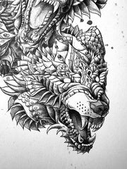 4 Wolves (Original Artwork)