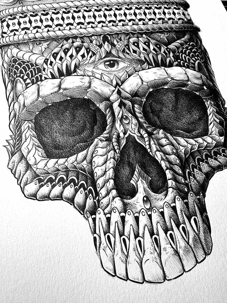 Crowned Skull (Original Artwork)