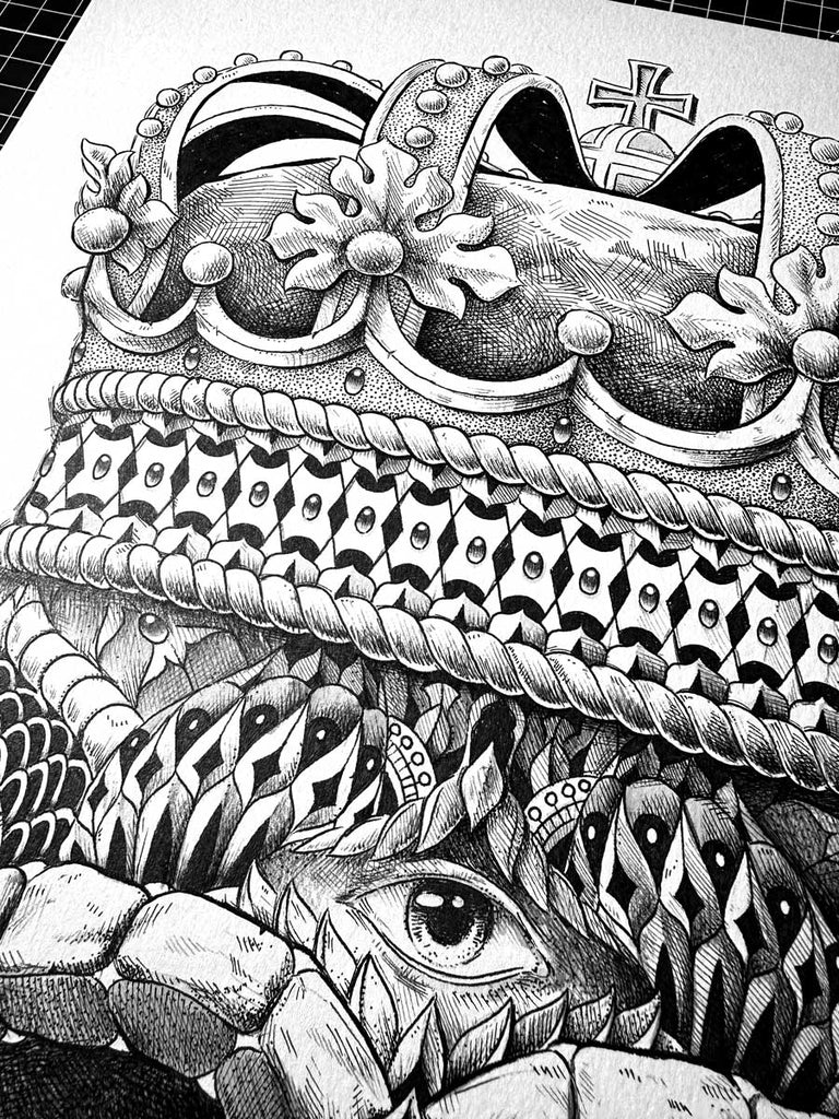 Crowned Skull (Original Artwork)