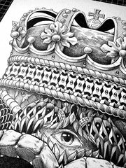 Crowned Skull (Original Artwork)