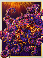 Octopus Purple Art Print (72 Hour Timed Edition)