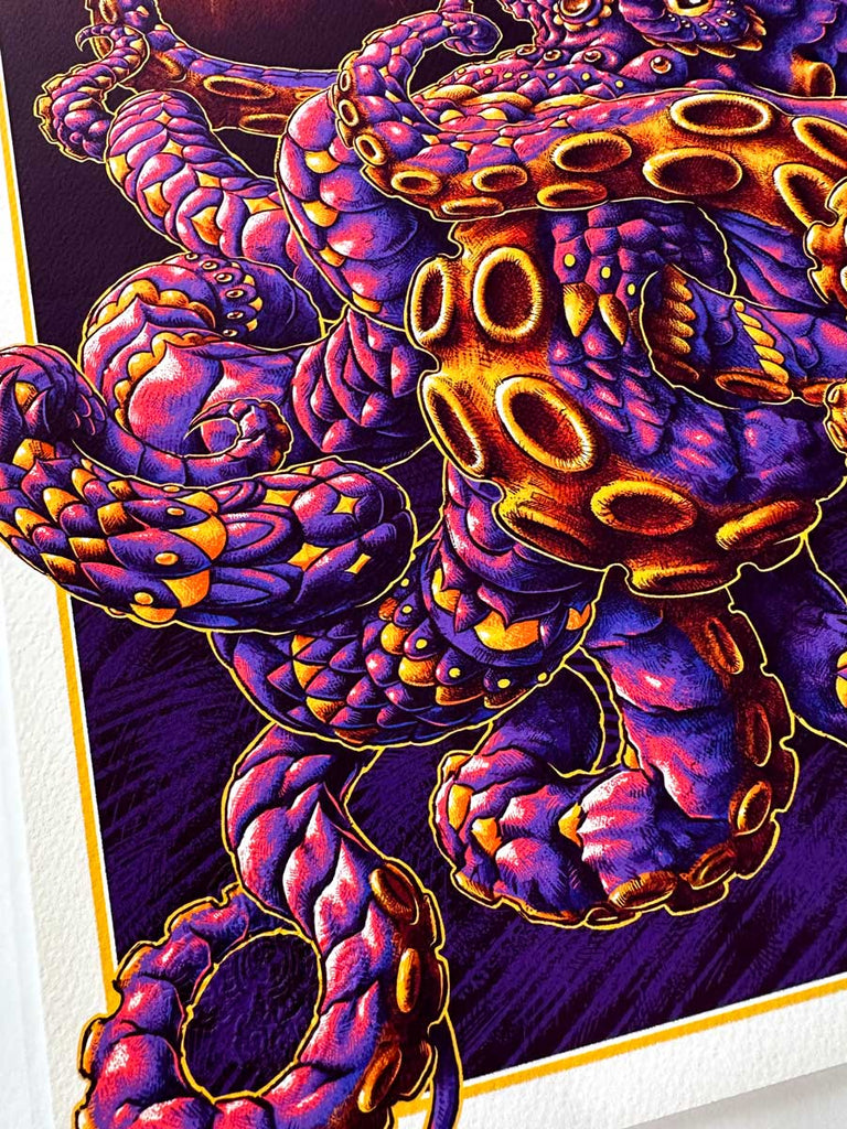 Octopus Purple Art Print (72 Hour Timed Edition)
