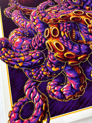 Octopus Purple Art Print (72 Hour Timed Edition)