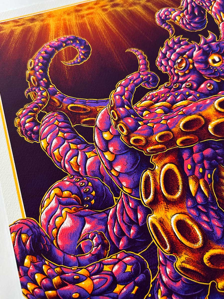 Octopus Purple Art Print (72 Hour Timed Edition)