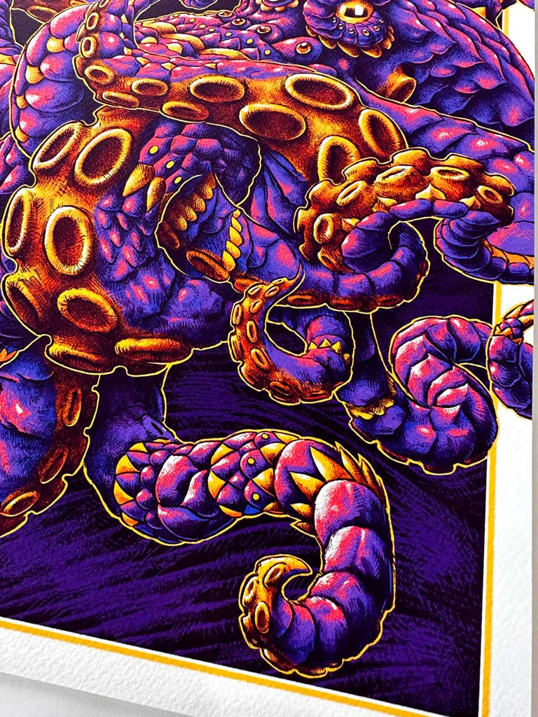 Octopus Purple Art Print (72 Hour Timed Edition)