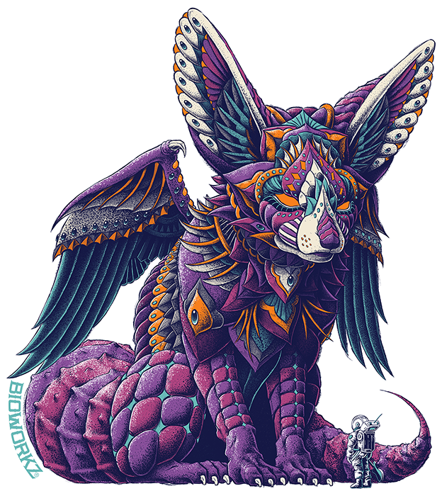 Space Fox Sticker