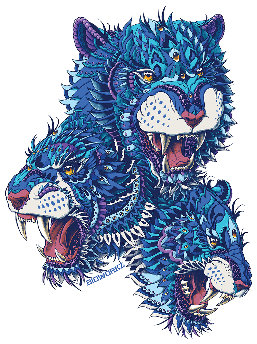 Tiger Trinity Sticker
