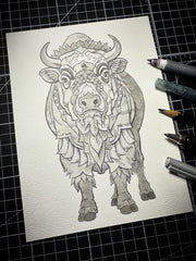 Bison 4.0 (Original Drawing)