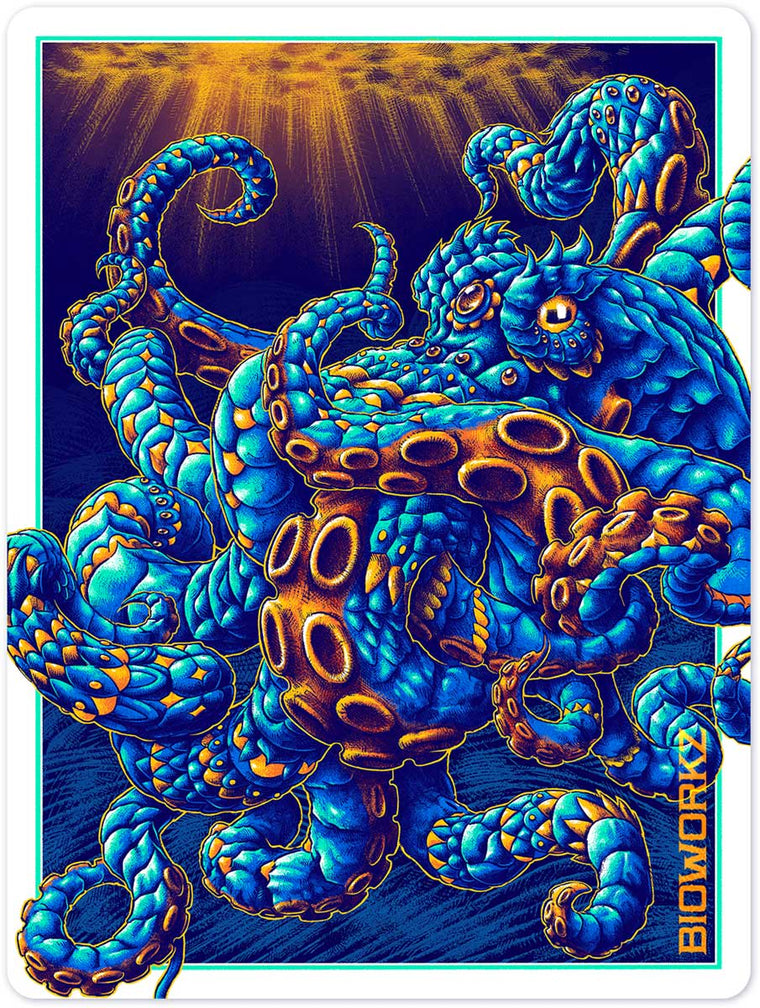 Octopus Blue Variant Decal (Weatherproof)