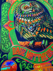 DMB "Owl" Foil SPAC Saratoga Springs, NY Print (Edition of 75)