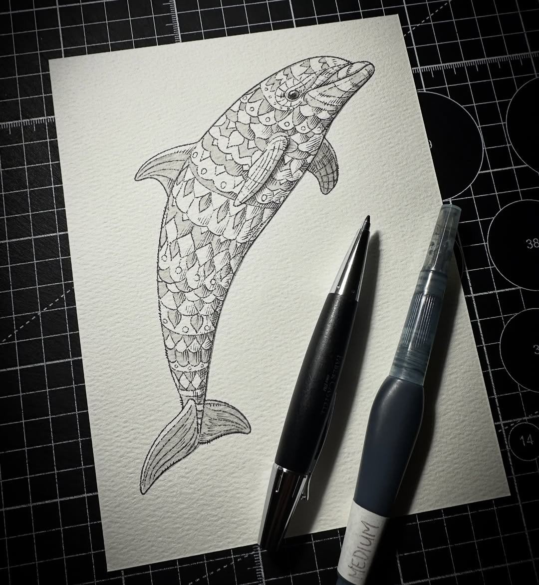 Dolphin 2.0 (Original Drawing)