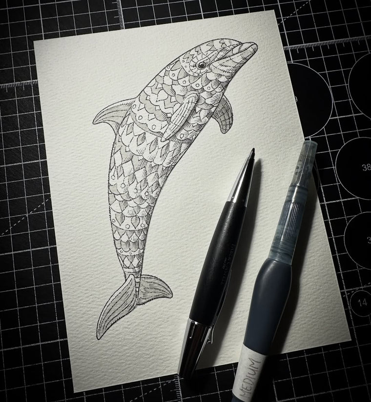 Dolphin 2.0 (Original Drawing)