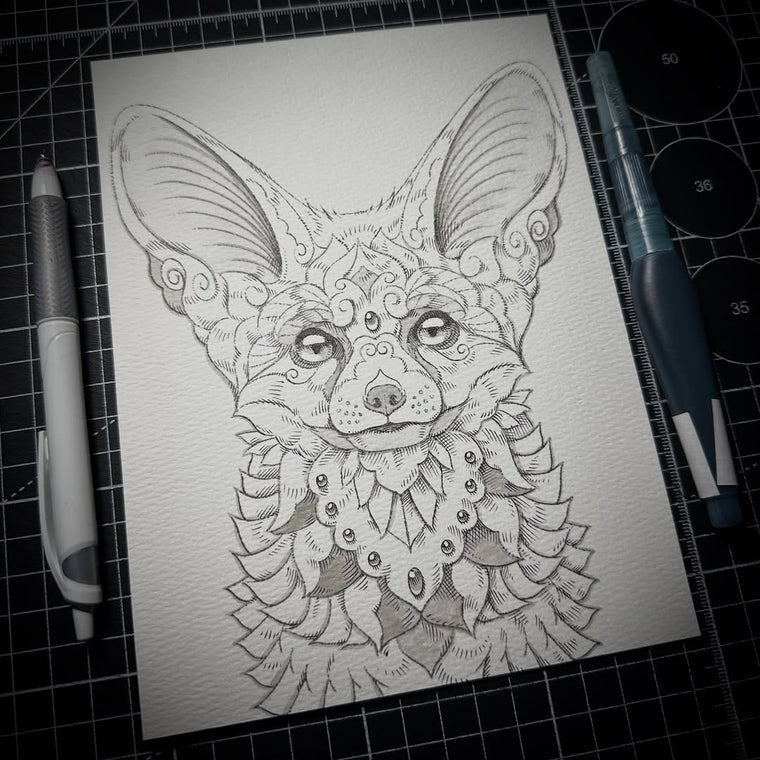 Fennec Fox 2.0 (Original Drawing)