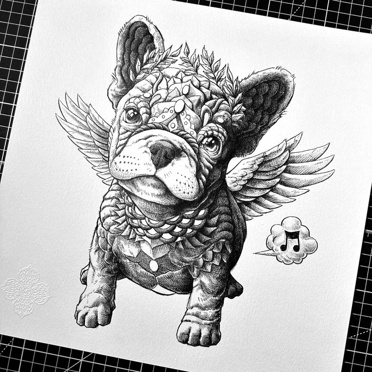 Frenchie Puppy (Original Artwork)