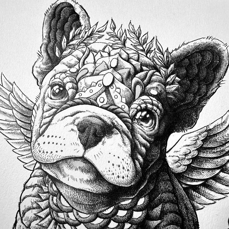 Frenchie Puppy (Original Artwork)