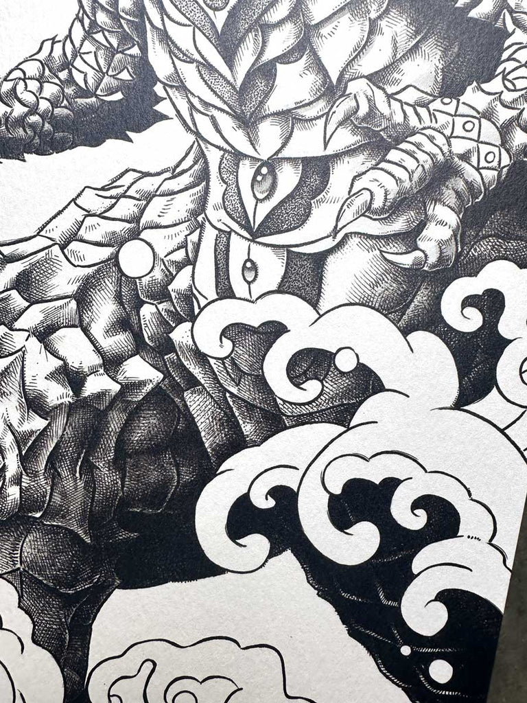 Godzilla 12x18 Keyline Art Print (Edition of 11)