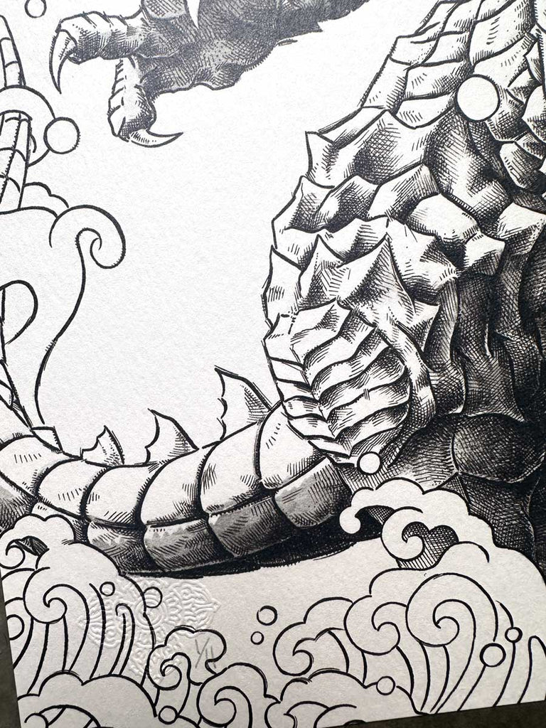 Godzilla 12x18 Keyline Art Print (Edition of 11)