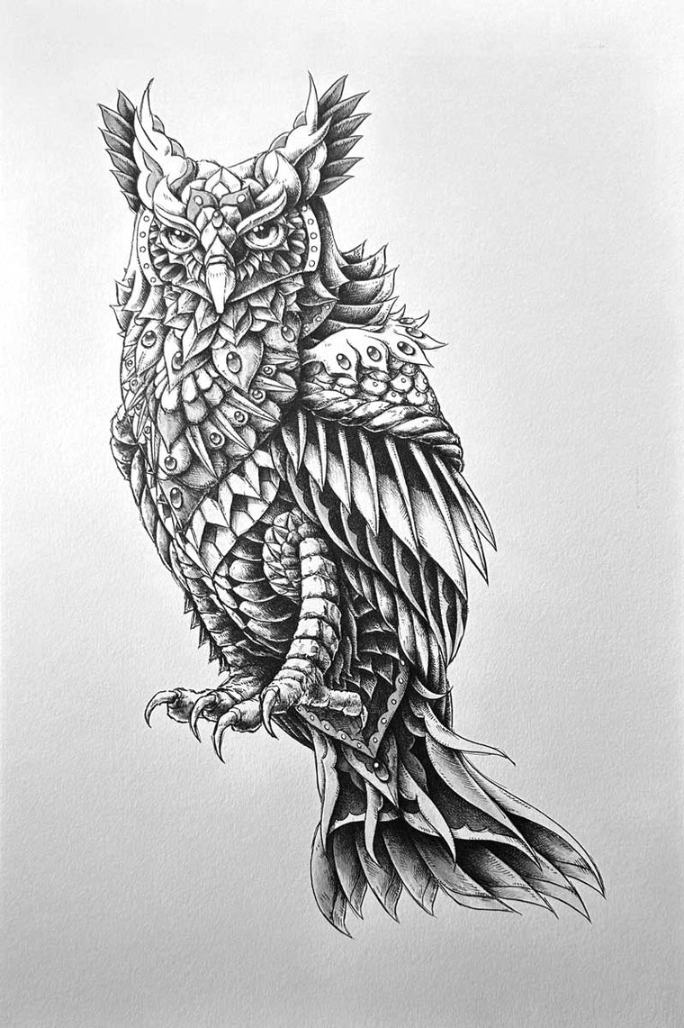 Healing Owl (Original Artwork)