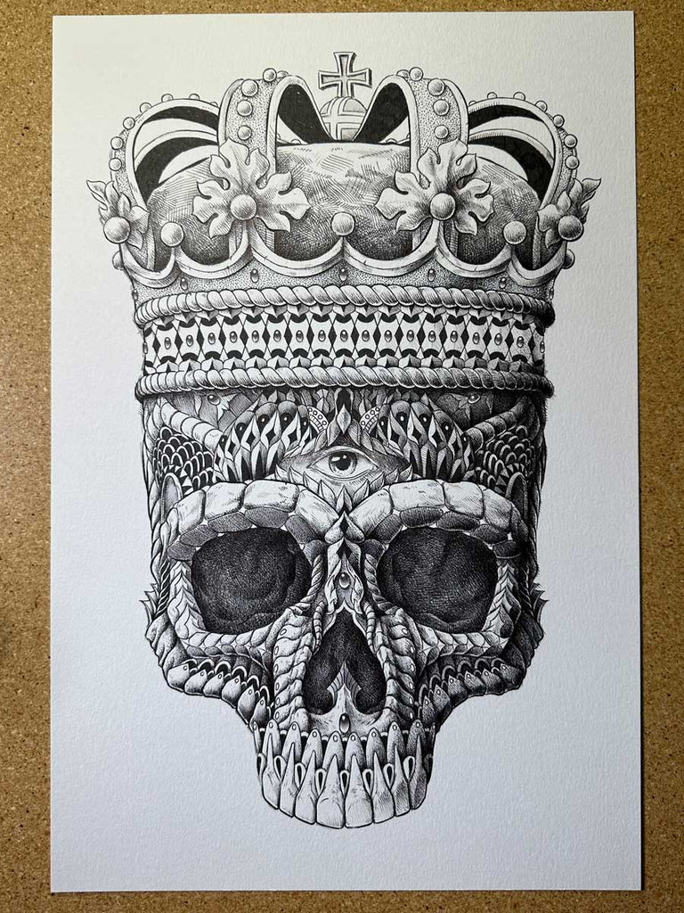 Crowned Skull (Original Artwork)