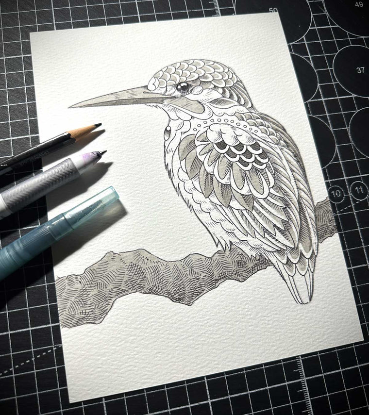 Kingfisher (Original Sketch)