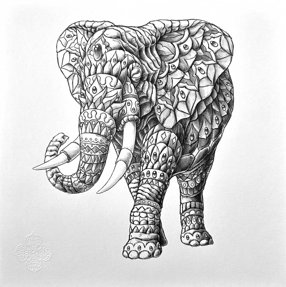 Fabrication Elephant_p 版画 TENGAone Digital】Welding Project Plans Drawings Elephant (DXF, PDF