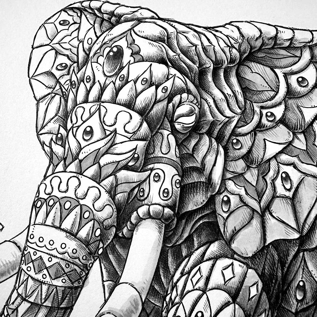 Ornate Elephant 4.0 (Original Artwork)