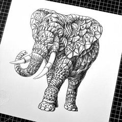 Ornate Elephant 4.0 (Original Artwork)