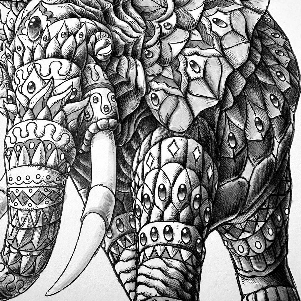 Ornate Elephant 4.0 (Original Artwork)