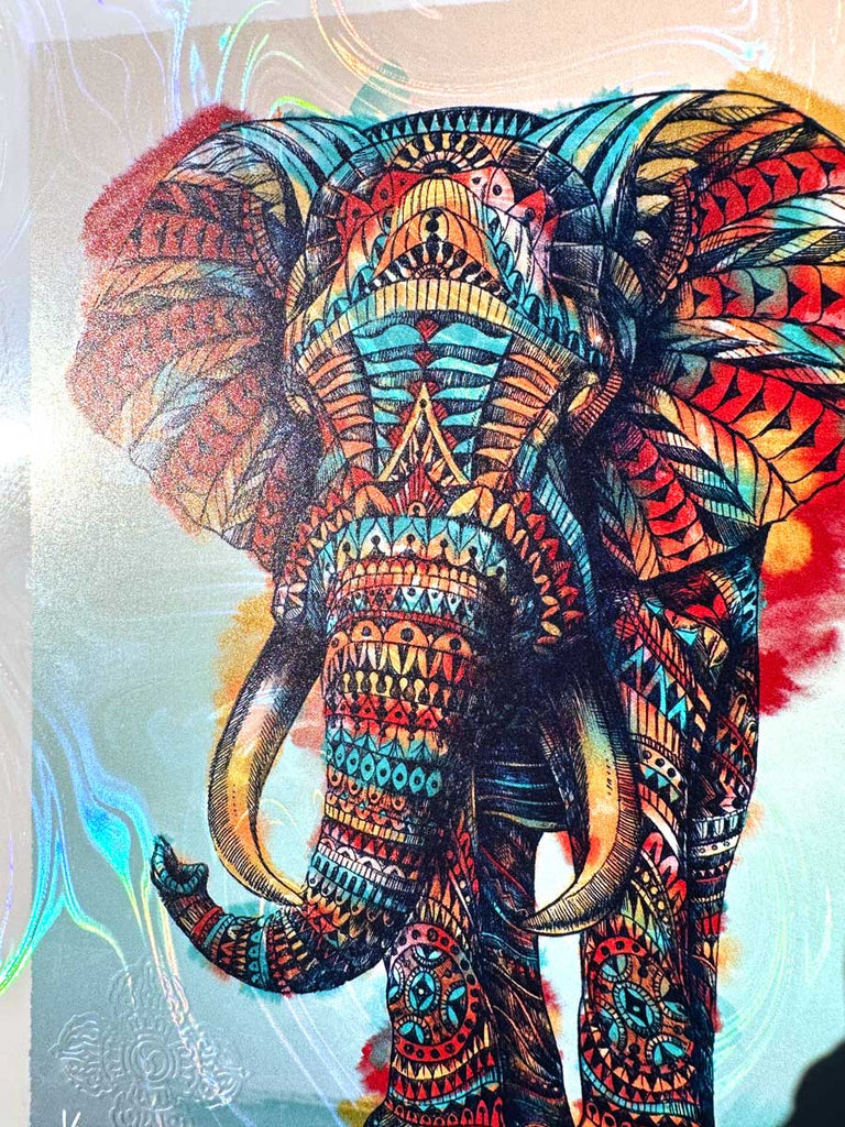 Ornate Elephant Watercolor 8x10 (Edition of 113)