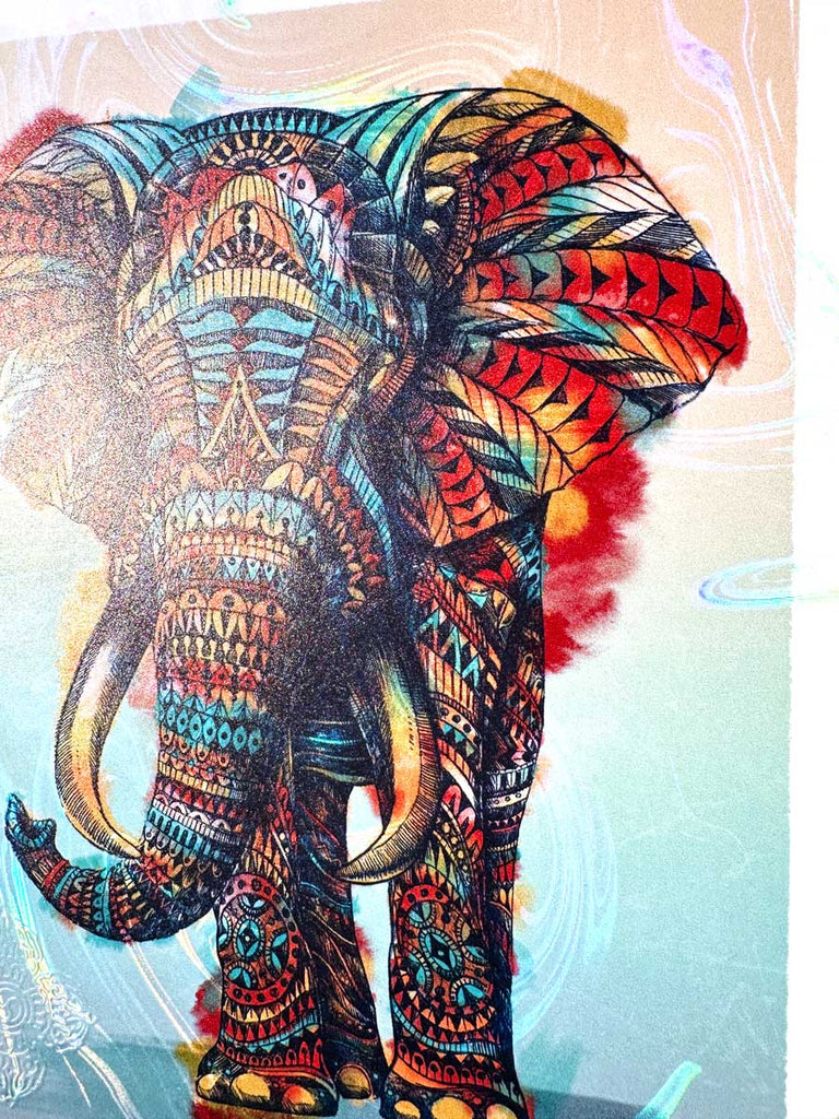 Ornate Elephant Watercolor 8x10 (Edition of 113)