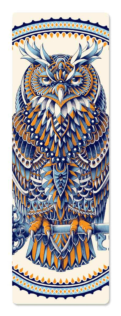 Ornate Owl Transparent Bookmark