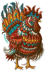 Rooster Sticker (Weatherproof)