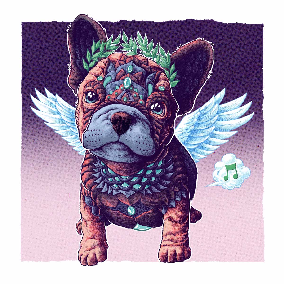 Pink Frenchie Puppy (Edition of 37) – BIOWORKZ