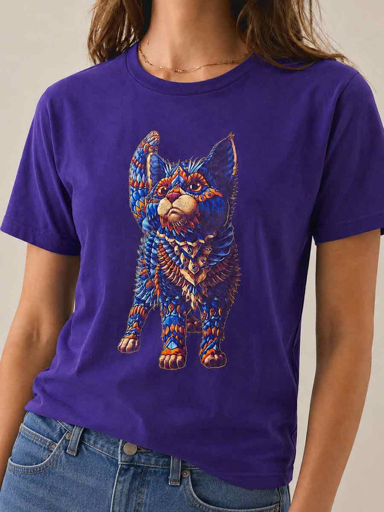 Kitten Purple Tee (Unisex)