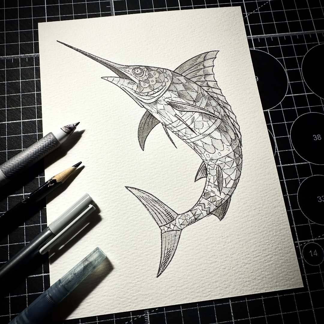Swordfish (Original Drawing)