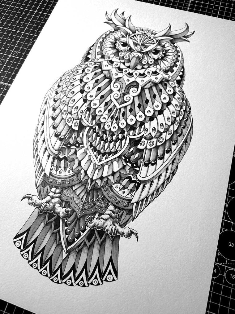 Tequila Owl (Original Artwork)