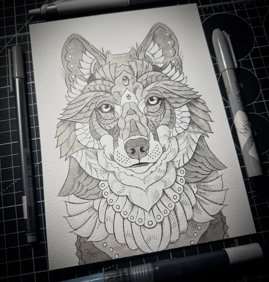 Wolf 2.0 (Original Drawing)