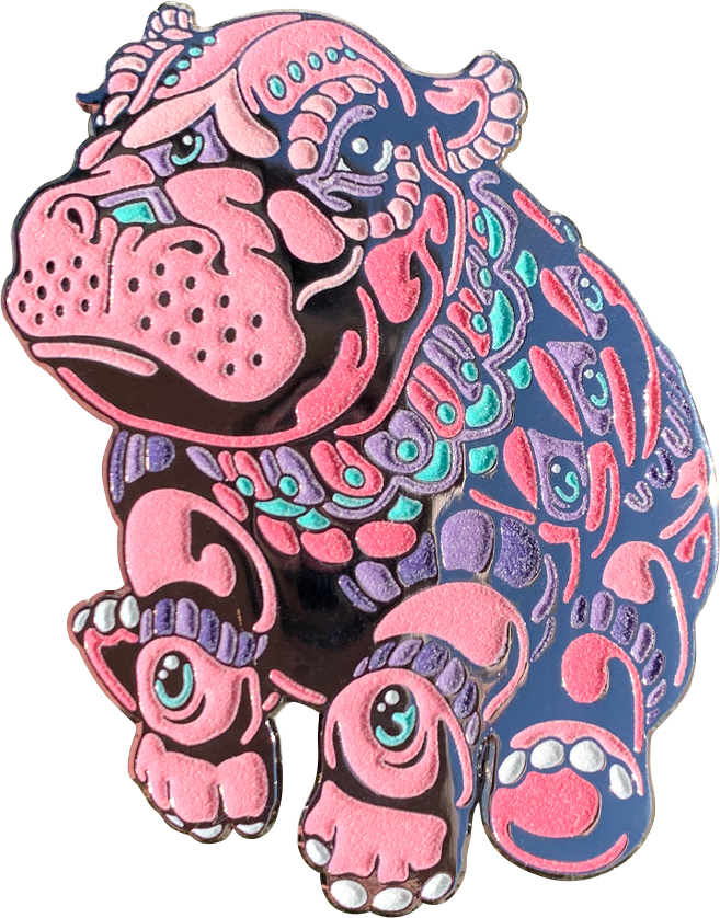 Pink Baby Hippo Pin (Edition of 40)