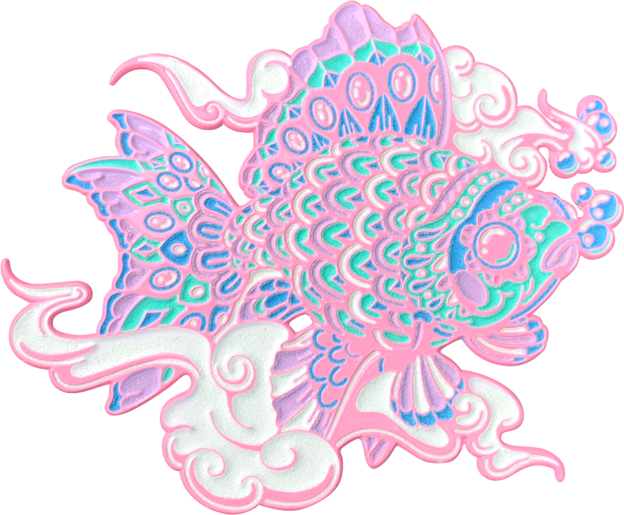 DMB X BIOWORKZ Big Eyed Fish Pin "Pink Pastel" Variant (Edition of 75)