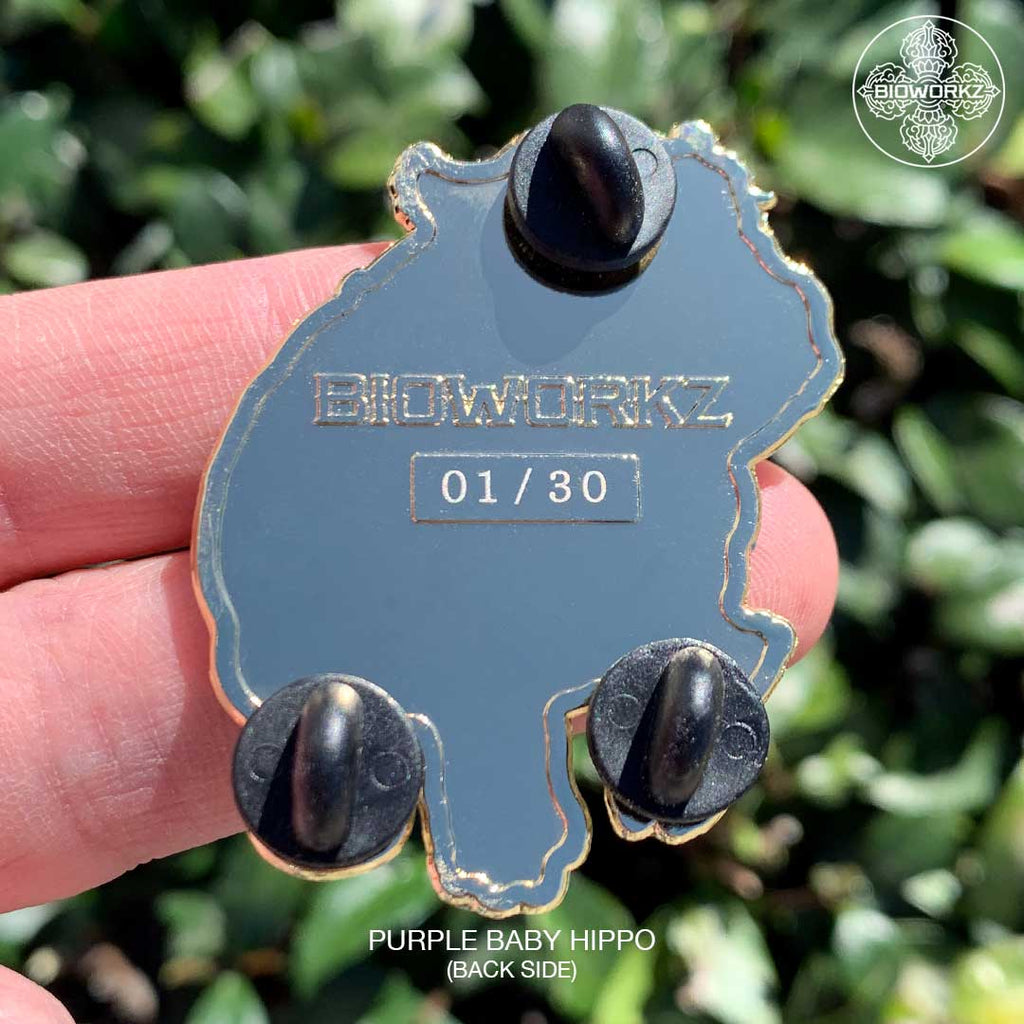 Purple Baby Hippo Pin (Edition of 30)