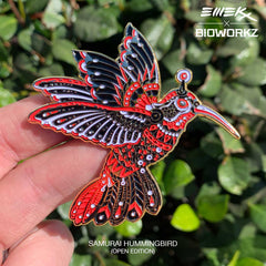 Samurai Hummingbird Pin
