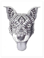 Staffordshire Bull Terrier aka Pitbull  (Original Artwork)