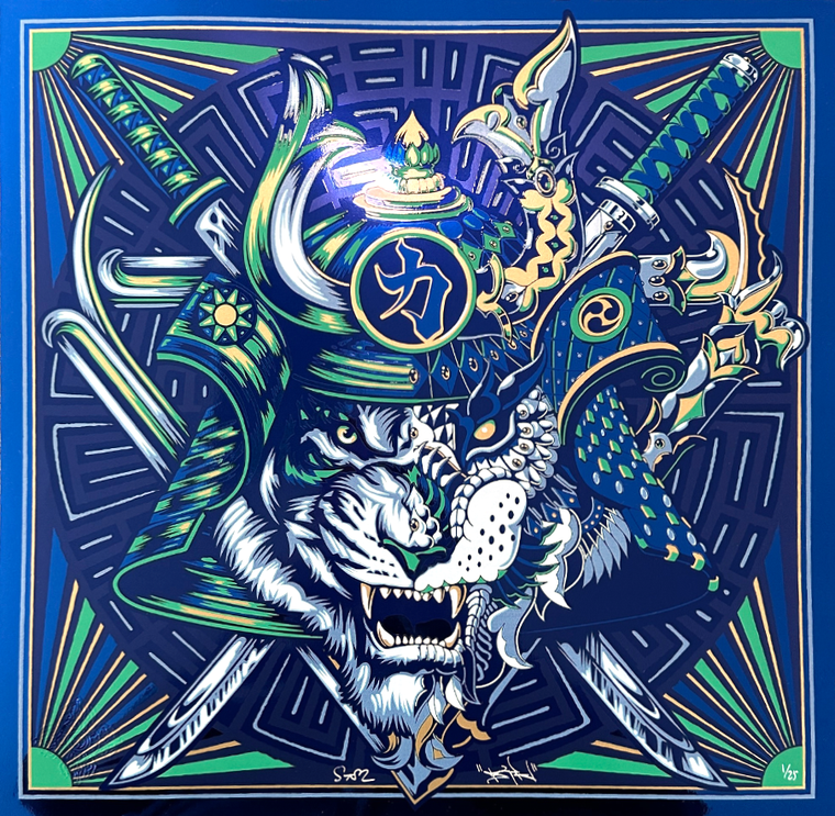 Bushido SLATER x BIOWORKZ Collab Blue Foil Variant (Edition of 25)