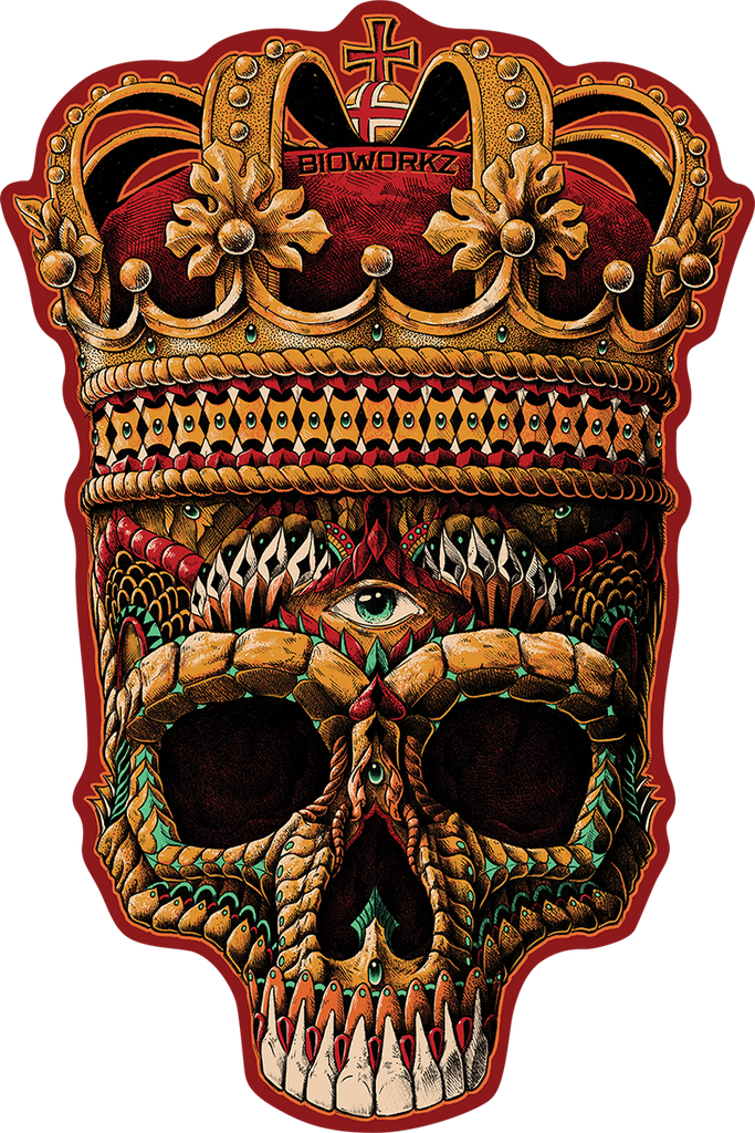 Crowned Skull Sticker