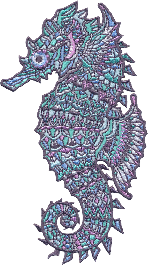 Crystal Seahorse (Embroidered Patch)