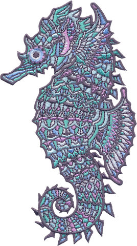 Crystal Seahorse (Embroidered Patch)