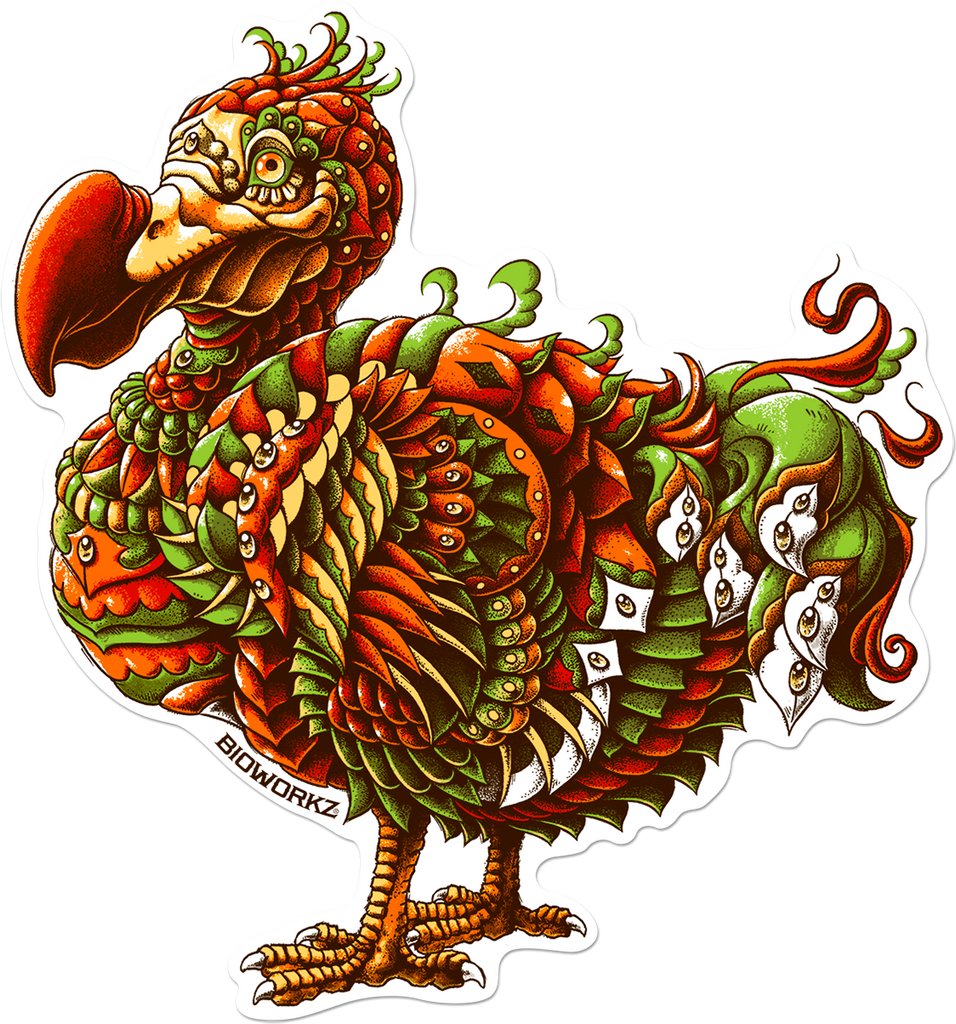 Dodo Bird Orange Variant Decal (Weatherproof)