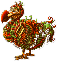 Dodo Bird Orange Variant Decal (Weatherproof)