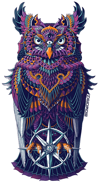 Grand Horned Owl Sticker