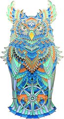 Grand Sapphire Owl Pin (Edition of 75)